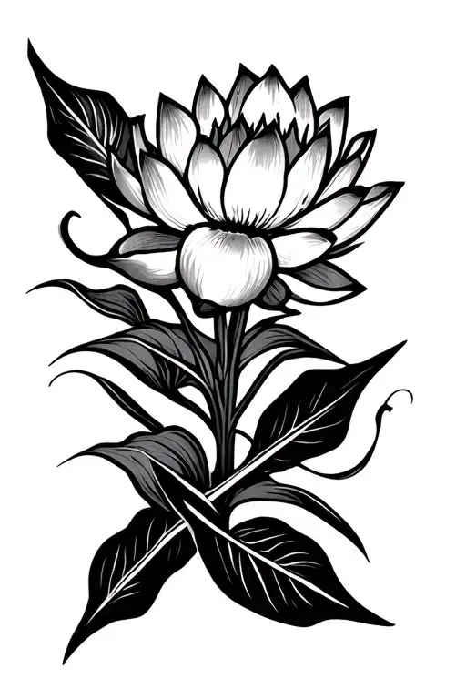 Lotus Flower Arrows Representing Progress
