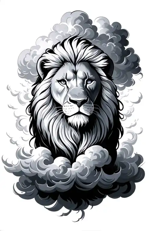 Clouds Around Lion