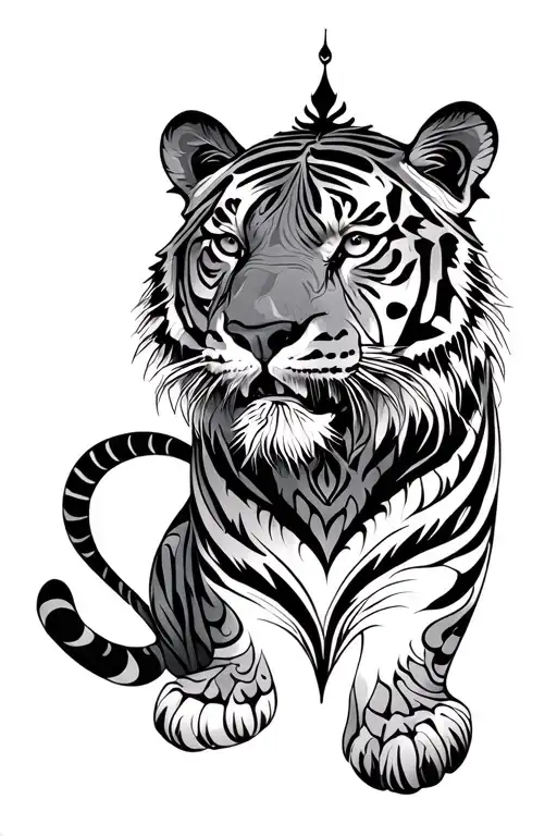 Tiger And Mandala