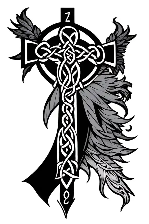 Garza With Celtic Cross