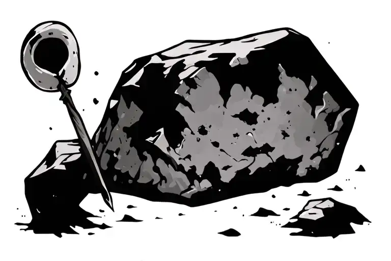 Stick And A Rock Looking Cartoon