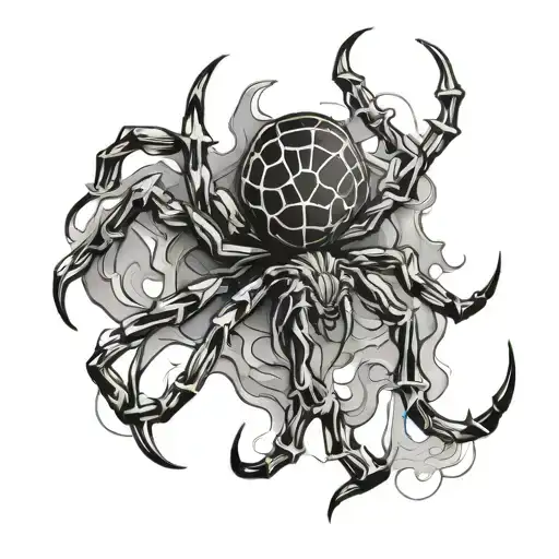 Smoke In The Shape Of Spider