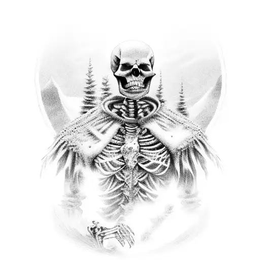 Skeleton King Of Winter Mountains