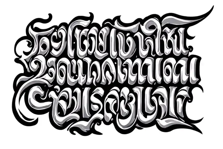 Thai Lettering