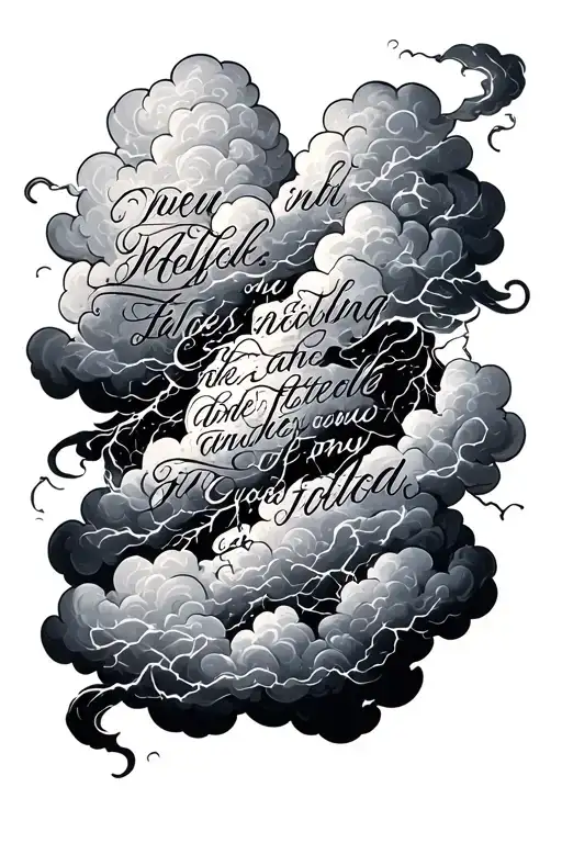 Clouds Thunder And Bible Verse