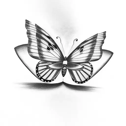 A Theatre-inspired Tattoo With Children And Butterflies