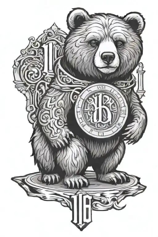 16-11-2020 In Roman Numeral With A Small Bear Underneath