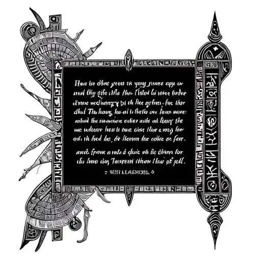 Bible Passage Written In Heiroglyphics