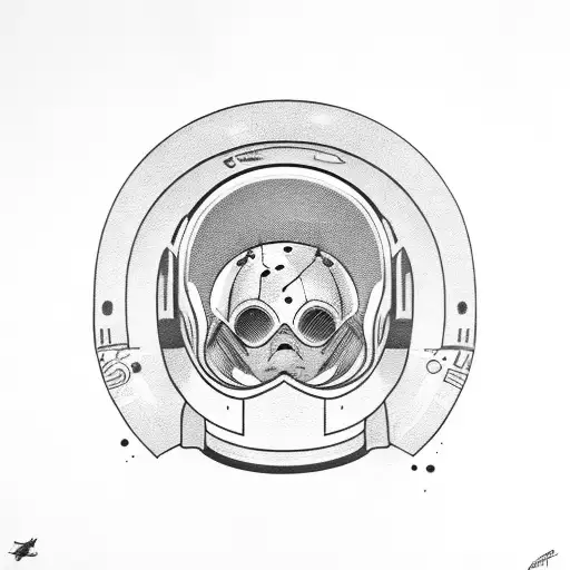 Astronaut With Shattered Helmet