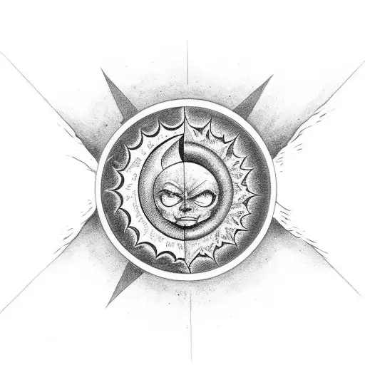 Sun And Moon With The Name Legin