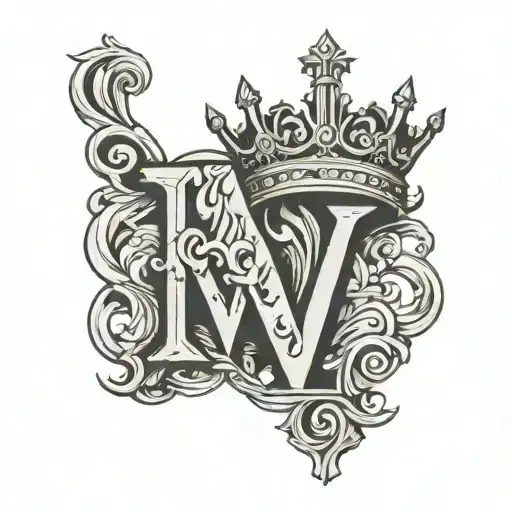 Letter M With Crown Above It