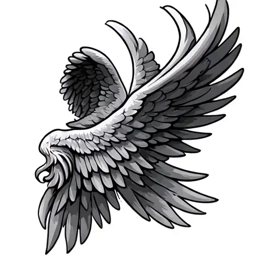 Religious Bible Verse Angel Wing