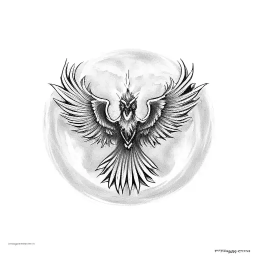 Phoenix In Three Stages Of Its Life