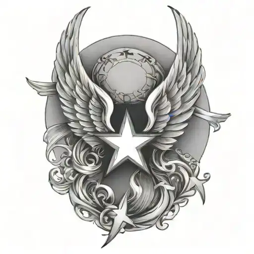 Star With Angel Wings