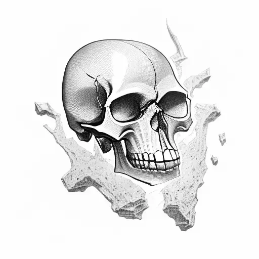 Cleveland Guardian With Skull