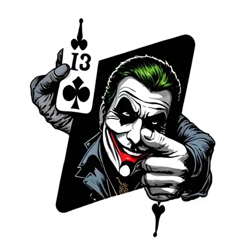 Vendetta Holding Joker Card
