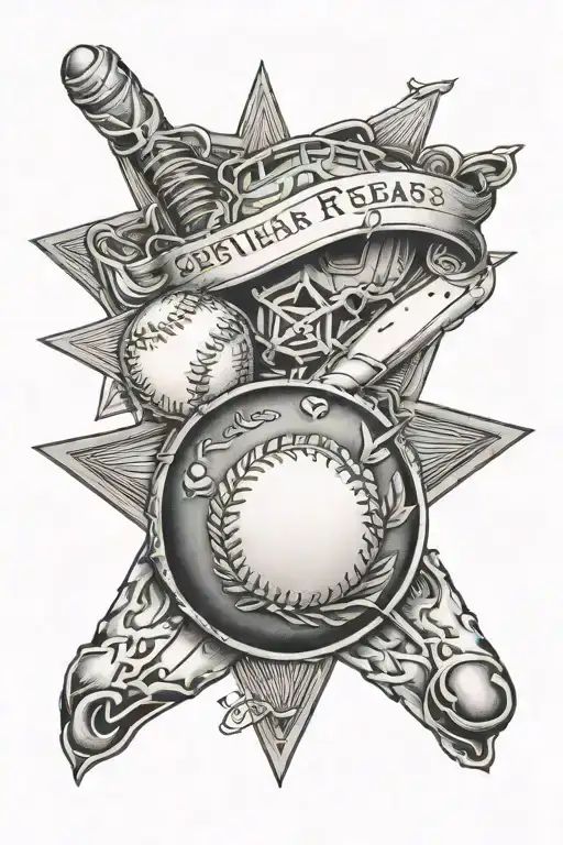 Childhood Tattoo Featuring Move From Texas To New Mexico And Love For Baseball