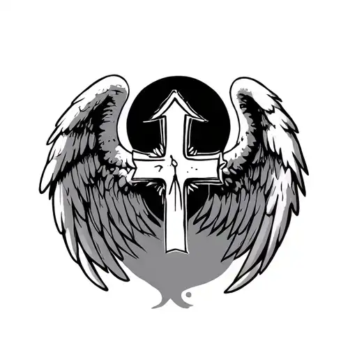 Angel Sad Cross