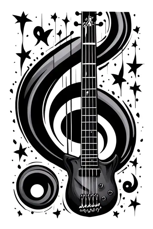 Bass Guitar Bass Clef