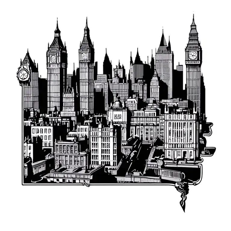 Background Of London Skyline
