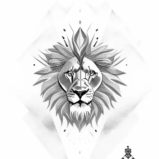 Allen Family Crest And Lion