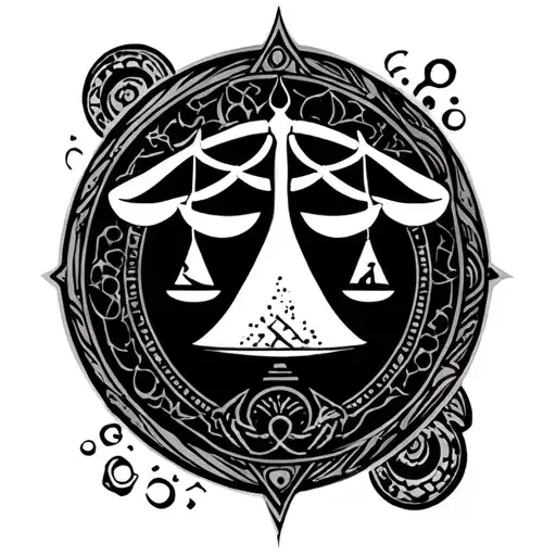 Tattoo Digital 11 And A Sign Of Zodiac Scales Availability In One Picture