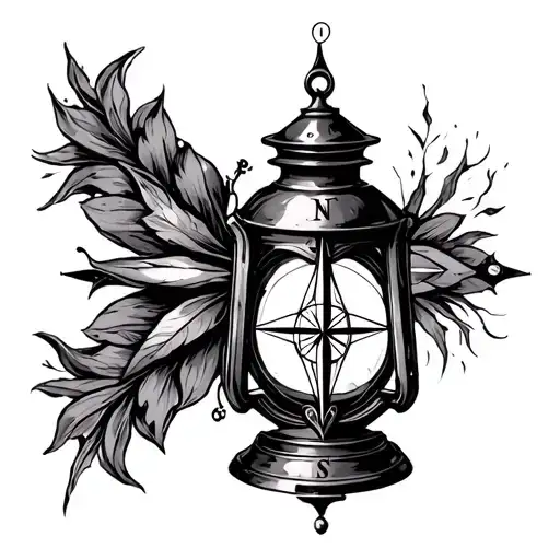 Compass Lantern Surrounded