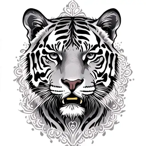 Tiger And Mandala