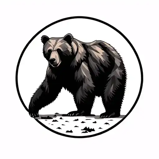Bear Forrest Geometric Design Incorporating