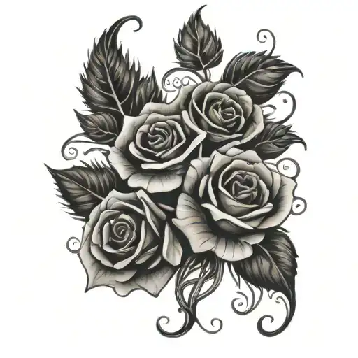 Vines And Rose Intertwined