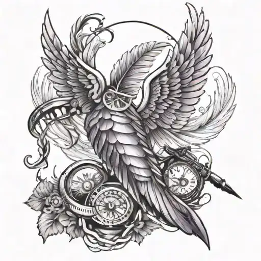 A Purple Angel Wing Incorporated With Fishing Elements At Twin Ponds