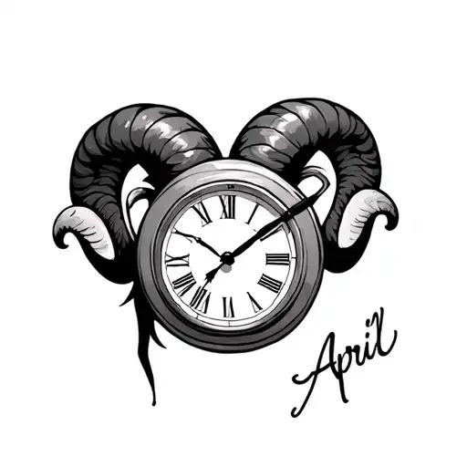 Aries Zodiac Sign Clock April 11 2007