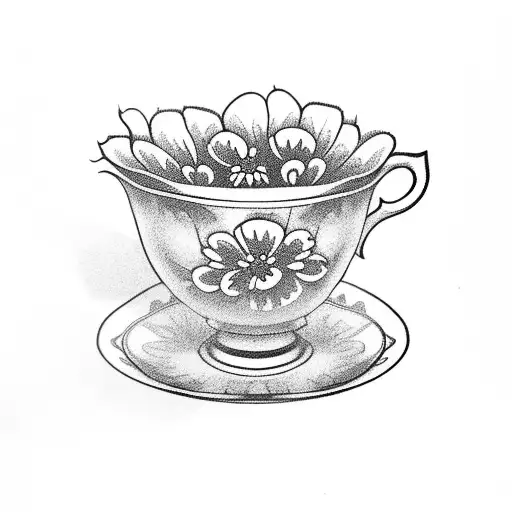 Floral Teacup Daisy