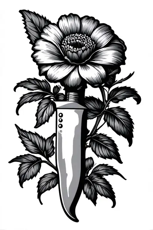 Chef Knife Flower Growing