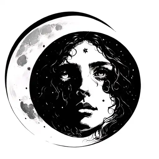 The Combination Of The Moon With The Sadness Hidden In Happiness