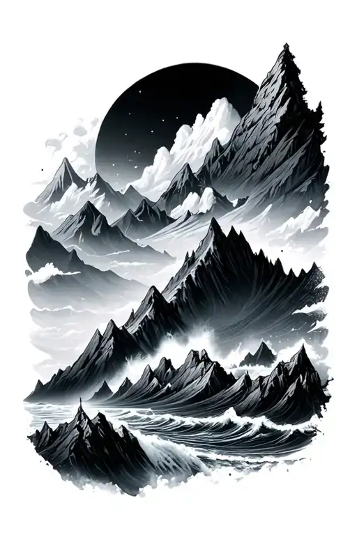 Mountains And Oceans Wind Mountain