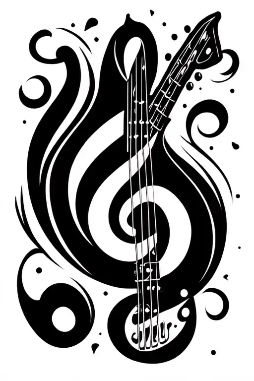 Bass Guitar Bass Clef