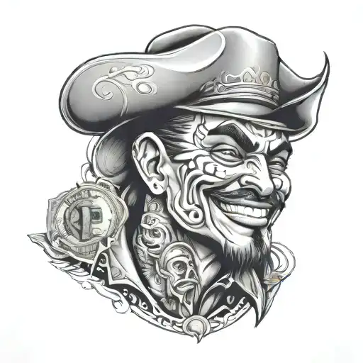 Chicano Man Evil Grin And Money