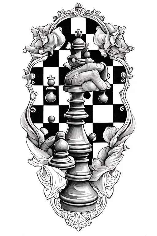 Chess Board Design Inspired With Friends
