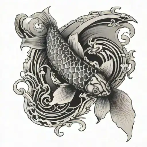 Dainty Koi Fish