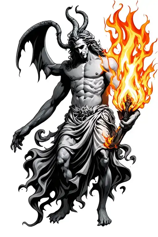Lucifer Holding Fire