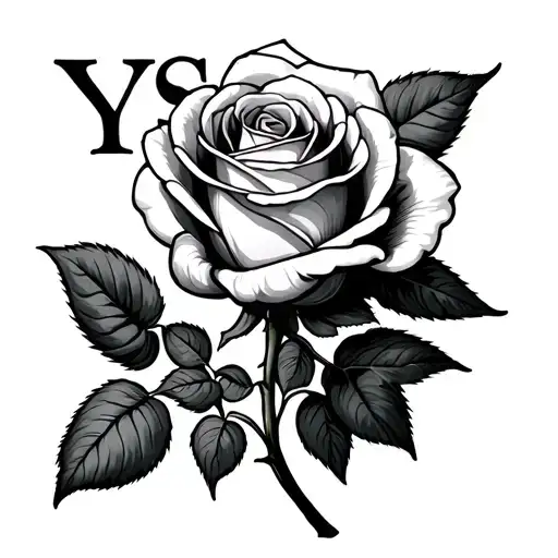 Ys With A Rose Growing