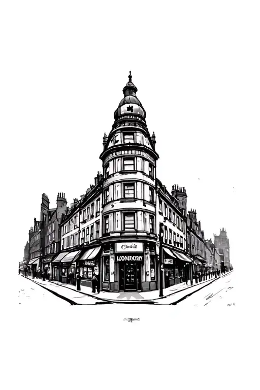 London 1800S Street Corner