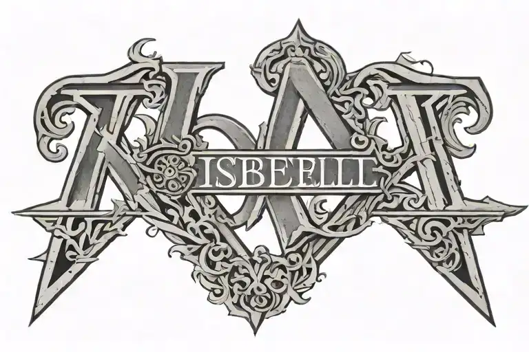 Roman Numerals Ix Xxiii Mmxxiii With The Name Isabelle In The Middle