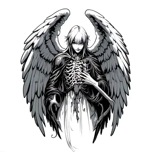 Guts From Berserk With Angel Wings Made