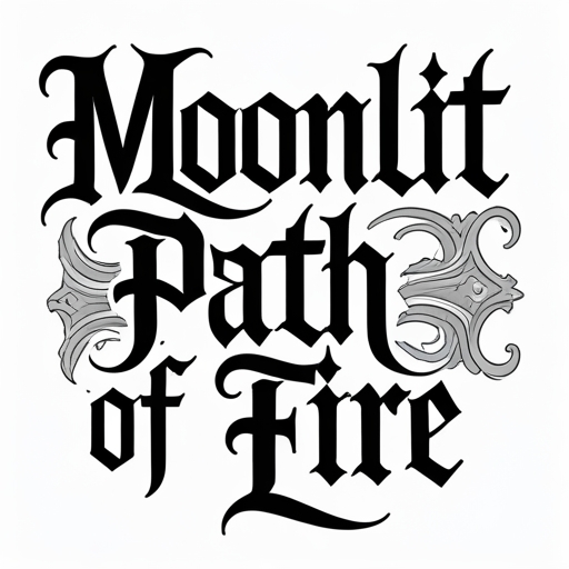 Moonlit Path of Fire