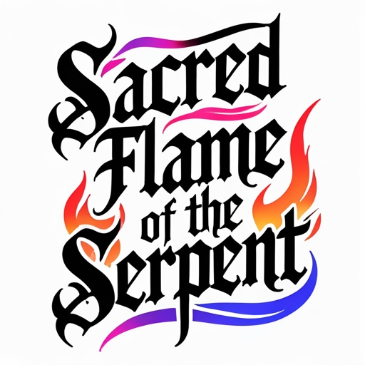 Sacred Flame of the Serpent Tattoo