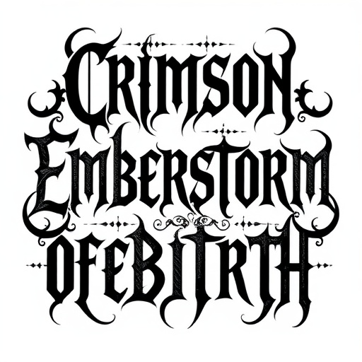 Crimson Emberstorm of Rebirth Tattoo idea