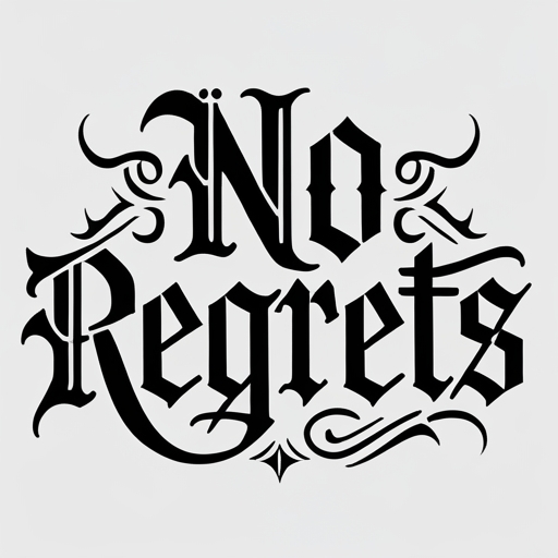 No Regrets Tattoo idea