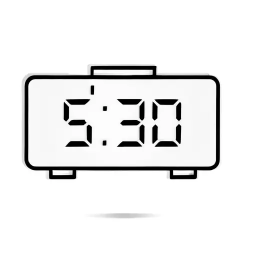 A Clock On A Black Background